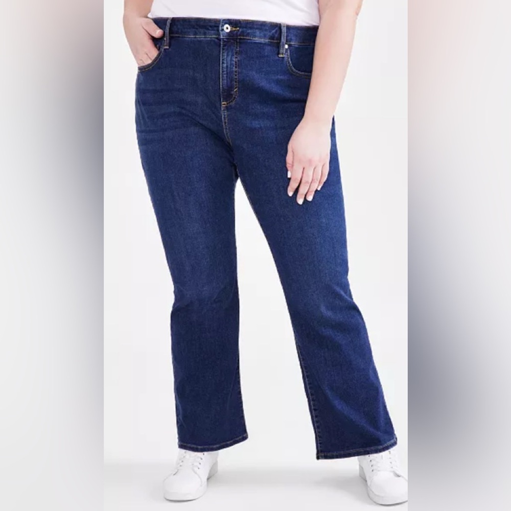 🆕 Style & Co Blue Boot Cut Denim Jeans (Size 20 W) - Picture 7 of 11